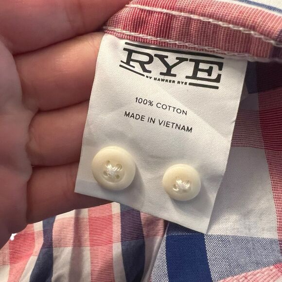 Rye by Hawkey Rye plaid button down shirt. Size xl - Picture 3 of 9